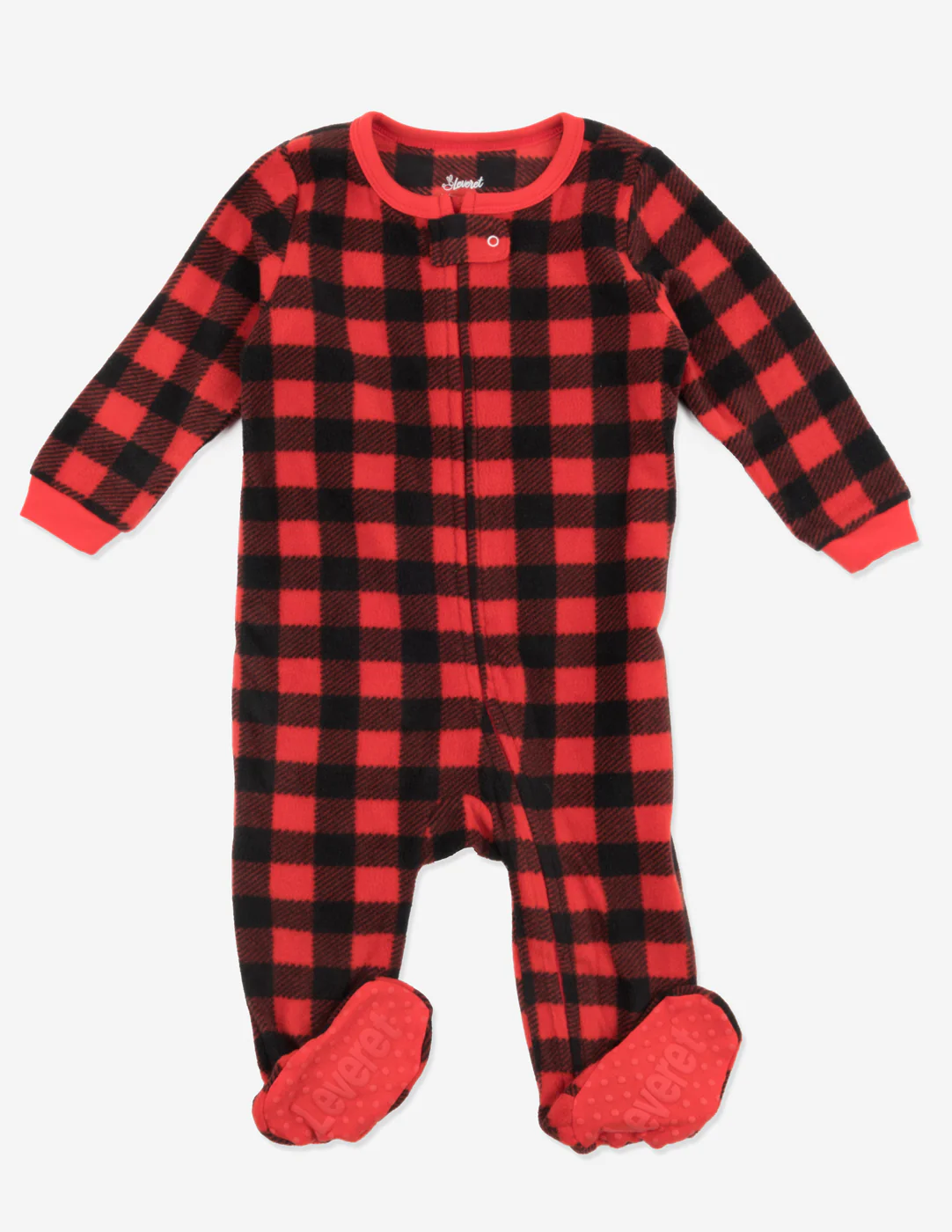 Baby Footed Fleece Plaid Pajamas - Image 9